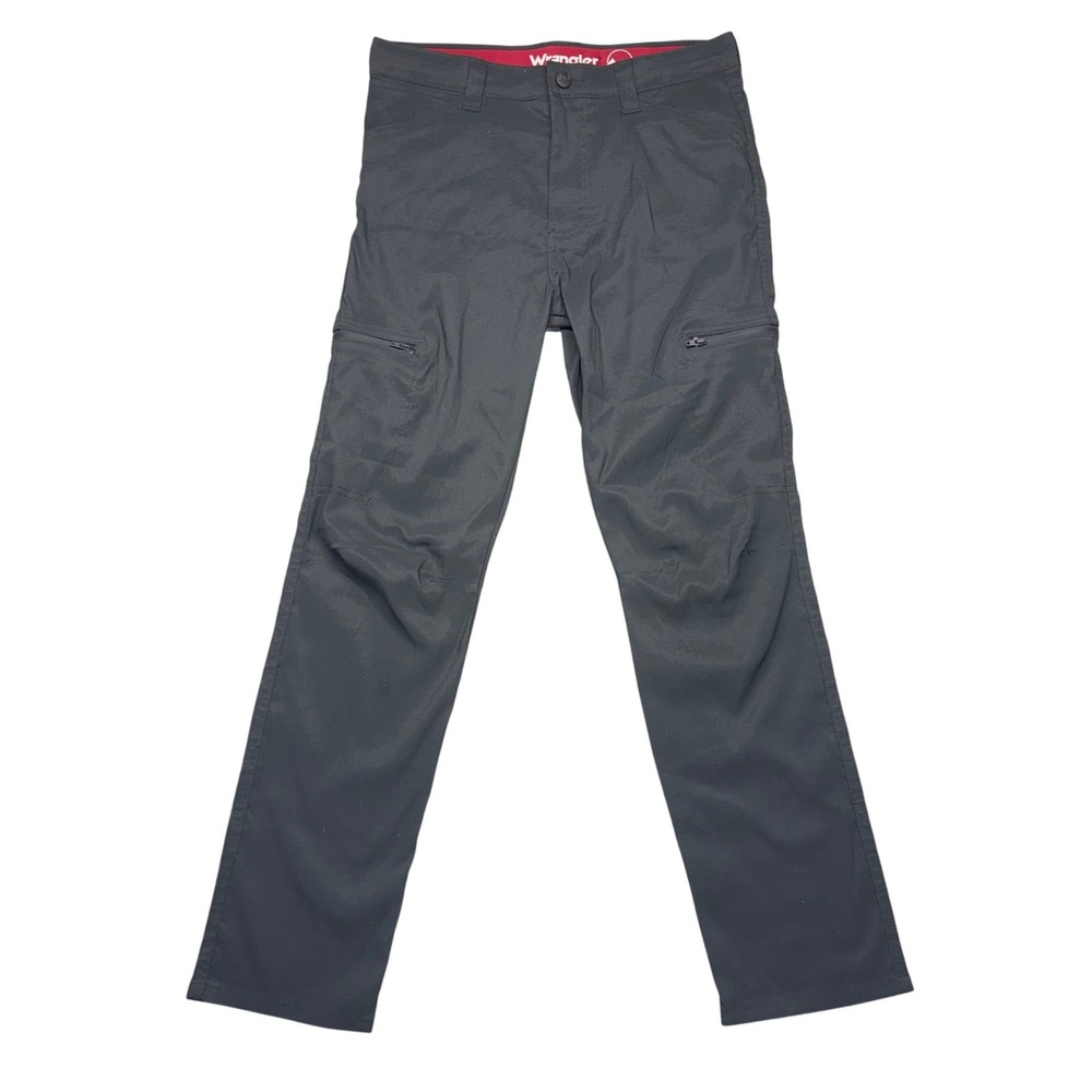 Wrangler ATG Pants Boys 16 R Dark Gray All Terrain Gear Straight Leg Stretch